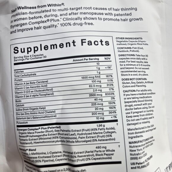 Nutrafol Women's Balance Unopened 3 Month Supply - Picture 3 of 4